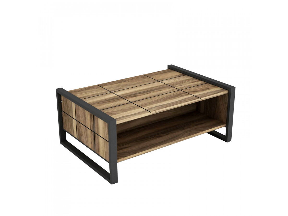 Table basse FINKA Noyer Anthracite
