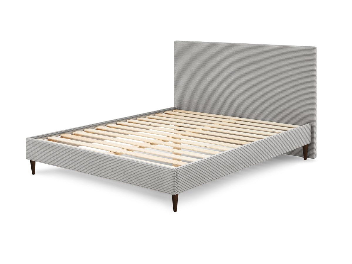 Rama łóżka ANJA z listwami z litego drewna i nóżkami z drewna wenge 160 x 200 cm