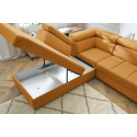 Canapé d'angle convertible coffre ARMAND