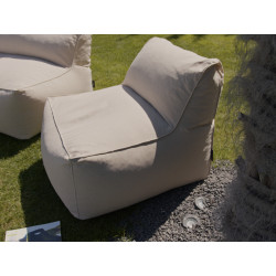 1-osobowe krzesło bez podłokietników do modułowej sofy ogrodowej RIVIERA
