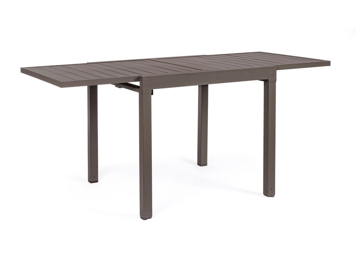 Table à manger de jardin extensible 83 à 166 cm LOIS aluminium
