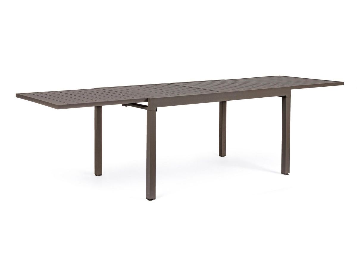 Table à manger de jardin extensible 135 à 270 cm LOIS aluminium