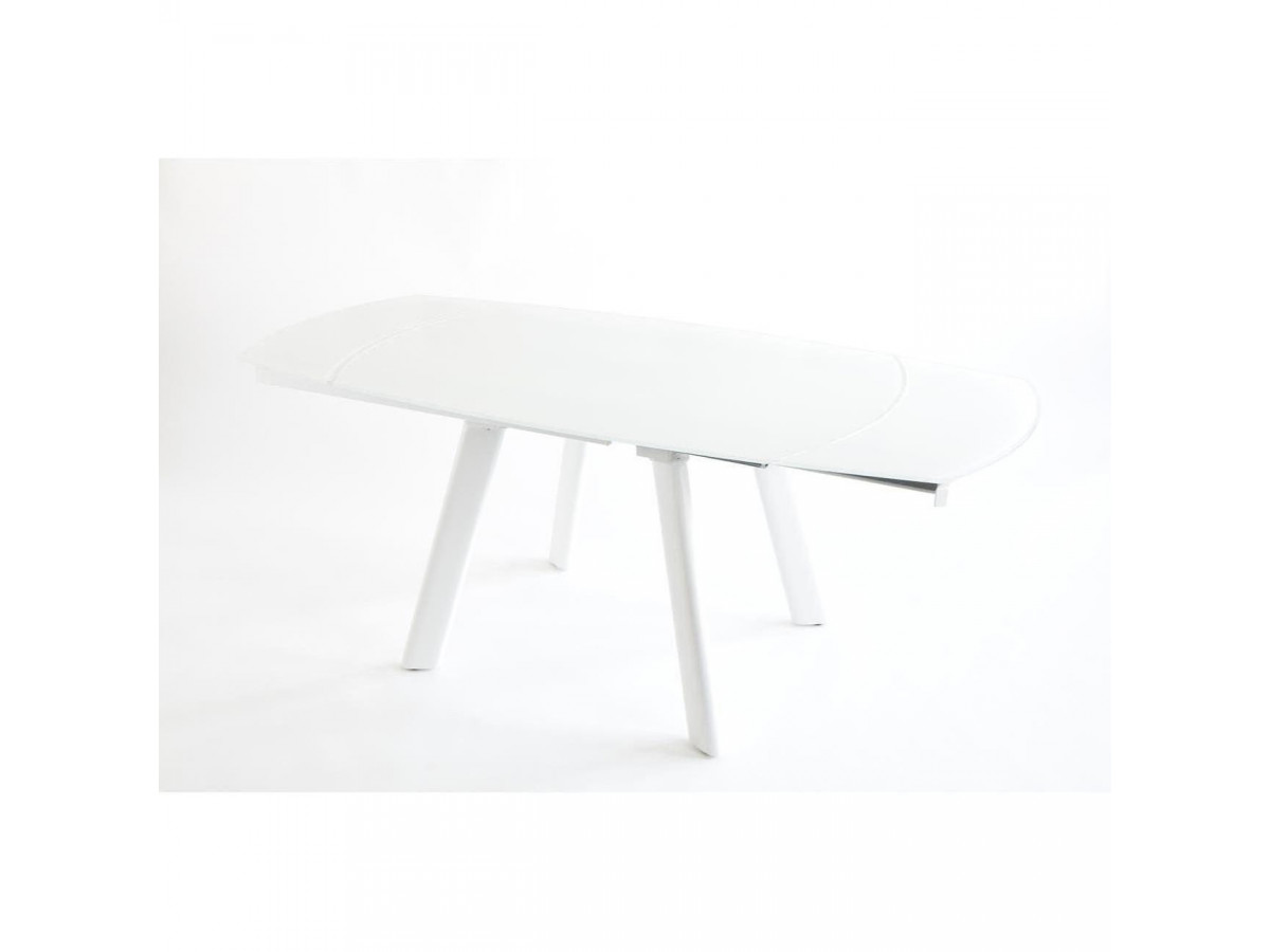 Table rallonge intégrée 130/160 cm SPID Blanc