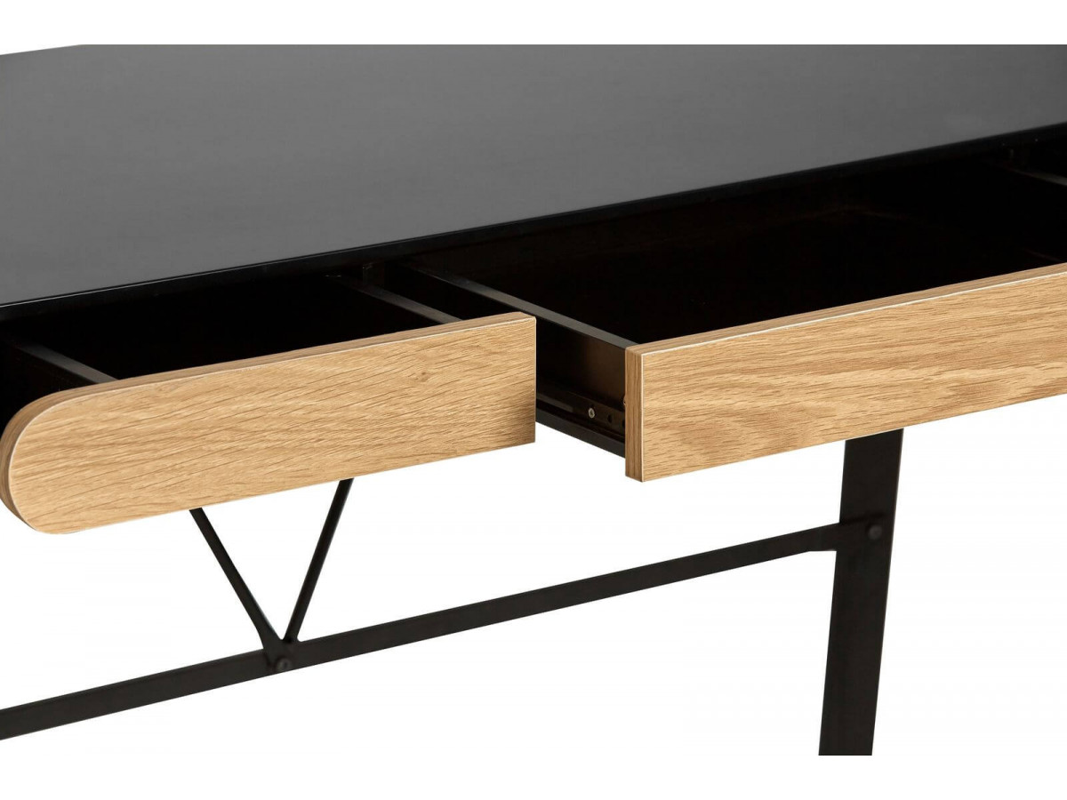 Bureau Hana Noir Bois Clair Bobochic