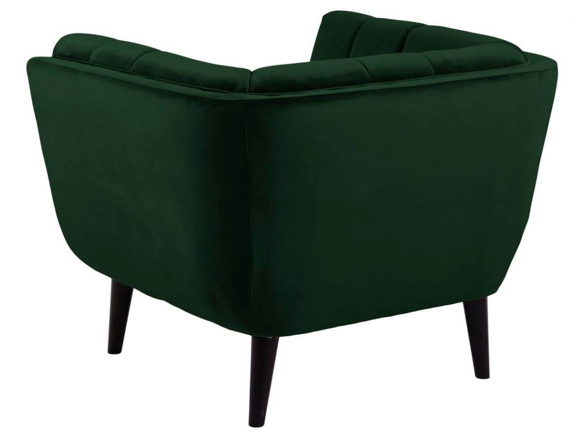 Fauteuil PAMPA tissu effets velours
